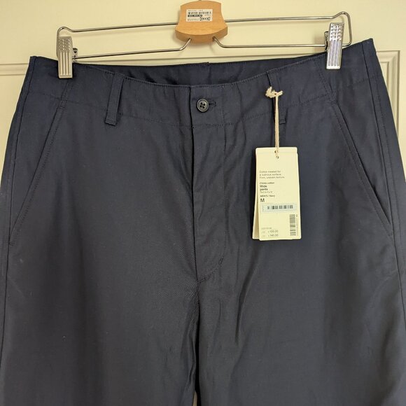 MUJI Labo Men's Navy Wide Leg Cotton Pants BRAND NEW WITH TAGS - Picture 1 of 6